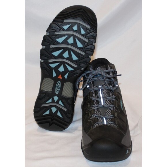 Keen Men's Targhee 3 Mid WP Hiking Boots GRAY BLUE SZ 11 WIDE NWOB $165 - Picture 6 of 6